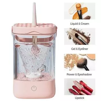 Автоматическая машина для мытья кистей для макияжа 5 В, устройство для очистки косметических кистей, сушилка для косметических кистей, ленивая розовый