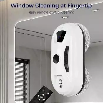 Автоматическая машина для мытья стекол, робот для мытья окон, электрический очиститель стекол, пульт дистанционного управления для дома Basic version белый