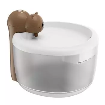 Автоматическая машина для поения кошек, умная индукционная беспроводная поилка, фильтр, бесшумный фонтан для живой воды L коричневый