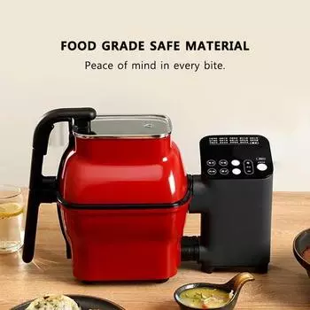 Автоматическая машина для приготовления пищи, новая, полностью интеллектуальная кастрюля, робот, жареный рис, бытовая многофункциональная электрическая сковорода чёрный