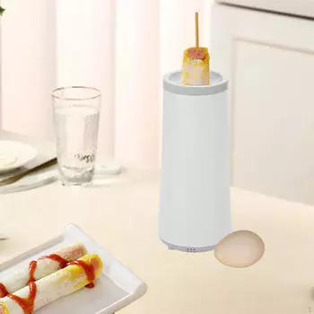 Автоматическая машина для приготовления яичных рулетов Завтрак Многофункциональный инструмент Бытовая кухня White Gray