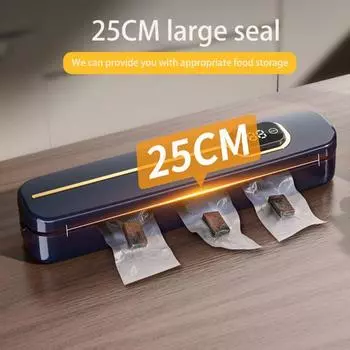 Автоматическая машина для запечатывания пакетов, вакуумная упаковочная машина для сухого и влажного использования, непрерывная запечатка, Plug-Play, простота в эксплуатации, вакуумный упаковщик для консервации пищевых продуктов US Plug темно-синий