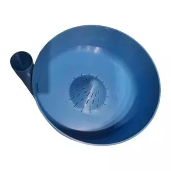 Автоматическая миска для мытья и сушки фруктов, напечатанная на 3D-принтере, машина для мытья ягод, центрифуга для салата, овощечистка, быстрое сливание, кухонный гаджет S синий