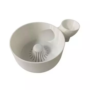 Автоматическая мойка и сушка фруктов Чаша Напечатанная на 3D-принтере Корзина для мытья фруктов и овощей Спиннер для мытья продуктов для ягод, салатов белый