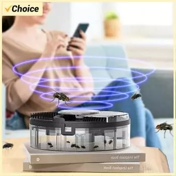 Автоматическая мухоловка с подключением по USB, электрическая ловушка для вредителей, для помещений и улицы, для уничтожения насекомых на кухне, дома и в помещении