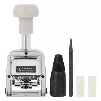 Автоматическая нумерационная машина 7506 6-значная кодировочная цифровая штамповочная машина