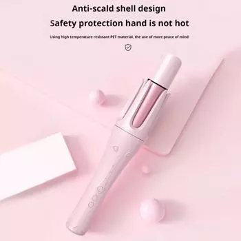 Автоматическая плойка 1,25 дюйма, автоматическая вращающаяся плойка для завивки волос с быстрым нагревом, турмалиновая плойка для укладки волос с защитой от ожогов Rizador CN Plug жёлтый