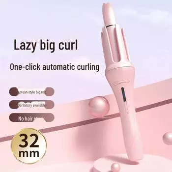 Автоматическая плойка 32 мм с отрицательными ионами для ухода за волосами и создания крупных волн фиолетовый