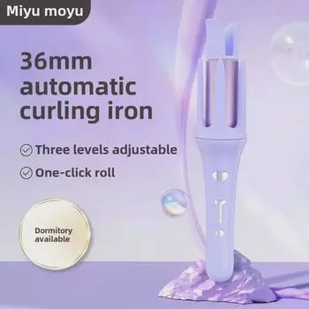 Автоматическая плойка 36 мм : Большая волна, безопасные для волос отрицательные ионы, эффект водной ряби. AR-3002 36mm фиолетовый