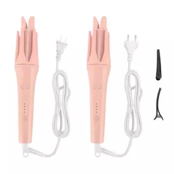 Автоматическая плойка для завивки волос диаметром 32 мм, вращающаяся плойка из сплава для макияжа и путешествий EU Plug