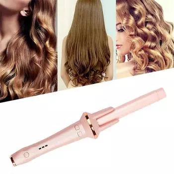 Автоматическая плойка с отрицательными ионами Lazy Person Large Curling Wave Perm Бытовая электрическая керамическая плойка небольшого размера UK розовый