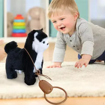 Автоматическая плюшевая игрушка-робот-кошка для девочек и малышей чёрный