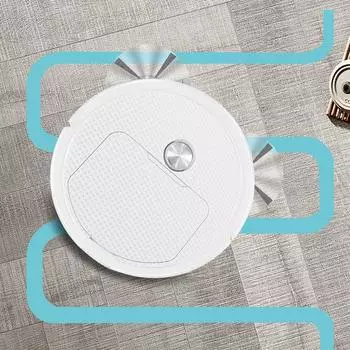 Автоматическая подметальная машина 1200 мАч Интеллектуальный подметальный робот с низким уровнем шума Экономия труда Перезаряжаемая бытовая техника для уборки белый