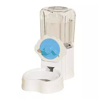 Автоматическая поилка для домашних животных, кормушка, непротекающая поилка, миска, с простой установкой, винтовая конструкция для использования в клетке A синий