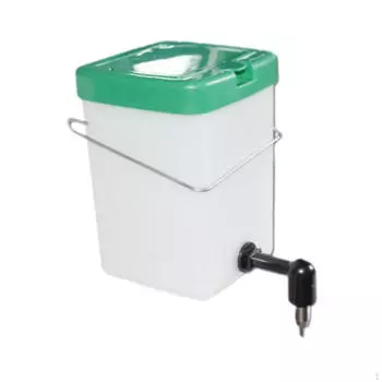 Автоматическая поилка для кроликов, миска для питья, легко моется, с крышкой, можно повесить, диспенсер для воды для домашних животных 600ML