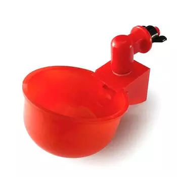 Автоматическая поилка для кур, подвесная чашка для перепелов, ниппельные поилки, миски для кормления птиц, миска для воды, поилки для домашней птицы на заднем дворе красный