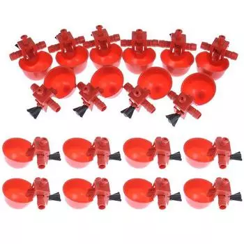 Автоматическая поилка для перепелов для птиц, поилка для воды, чашка для питья, птичий курятник, чашка для корма для цыплят With screws