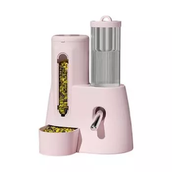 Автоматическая поилка для питьевой воды Хомяк Золотистый хомячок Чайник Миска для корма Два в одном One Size