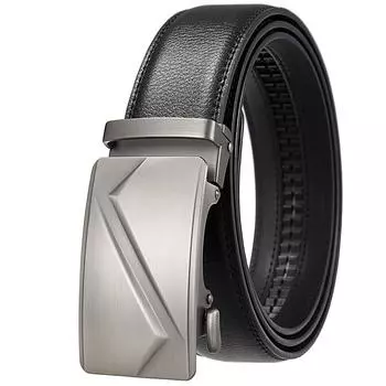 Автоматическая пряжка деловой ремень, простой мужской автоматический ремень пряжка сплав ремень Ly36-25351-1 110cm-130cm