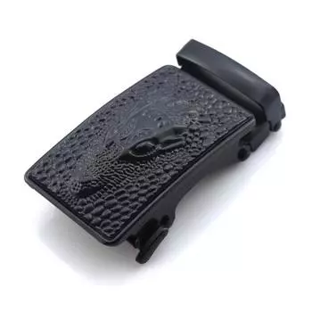 Автоматическая пряжка с крокодиловой головой 4,0 см, мужской ремень для крана, сетевой L, повседневный ремень, пряжка для карт, пряжка для головы