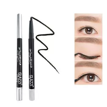 Автоматическая ротационная черная подводка для глаз Клеевая ручка Водонепроницаемая и защита от пота