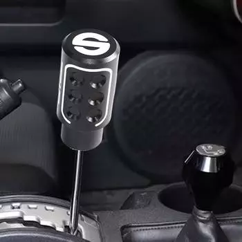 Автоматическая ручка переключения передач из алюминиевого сплава, эргономичные ручки переключения передач, автомобильный аксессуар с 3 адаптерами, удобная ручка переключения передач для красный