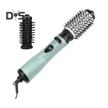 Автоматическая щипцы для завивки 3-в-1 Вращающийся фен Интеллектуальный контроль температуры Регулируемое вращение на 360 градусов Автоматически вращающаяся щетка для завивки волос светло-зеленый