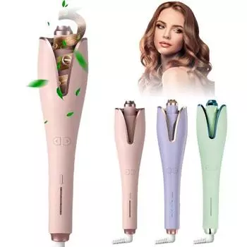 Автоматическая щипцы для завивки волос с 4 температурами, регулируемым быстрым нагревом и защитой от ожогов, волнистые вьющиеся волосы, роликовая палочка, не повреждающая волосы, завивка, автоматические щипцы для завивки волос US Plug фиолетовый