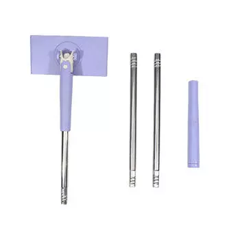 Автоматическая швабра для лица, швабра, автоматическая замена бумажного полотенца, портативная мини-швабра для французского окна и швабра для удаления пыли - не включая тряпку для швабры 90cm фиолетовый