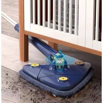 Автоматическая швабра с вращающимся треугольником на 360 градусов, бытовая сильная всасывающая швабра, телескопическая швабра, инструменты для чистки пола, стеклянных стен