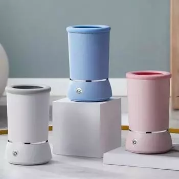 Автоматическая силиконовая щетка для чистки домашних животных с зарядкой через USB, портативная для грязных когтей, предназначена для маленьких и средних собак One Size синий