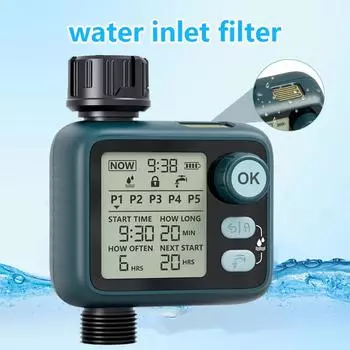 Автоматическая система полива сада, таймер капельного полива с датчиком дождя, отдельные программы синхронизации, водонепроницаемый контроллер полива