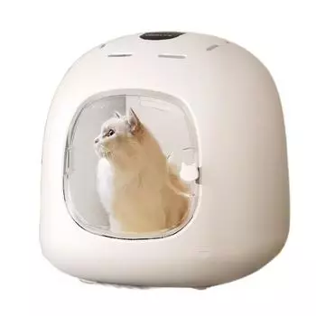 Автоматическая сушилка для длинношерстных животных, бесшумный вентилятор, специальная машина для груминга кошек и маленьких собак, сушка волос феном, 360 градусов