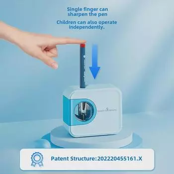 Автоматическая точилка для карандашей в виде астрономической камеры для детей, модель TW8316 синий