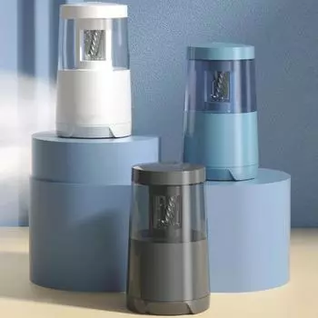 Автоматическая точилка, супер-острая сверхмощная защита от перегрева, канцелярские принадлежности, студенческая электрическая точилка для цветных карандашей для школы A чёрный