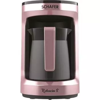 Автоматическая турецкая кофемашина Schafer Kahvecim S с молоком-розовое золото