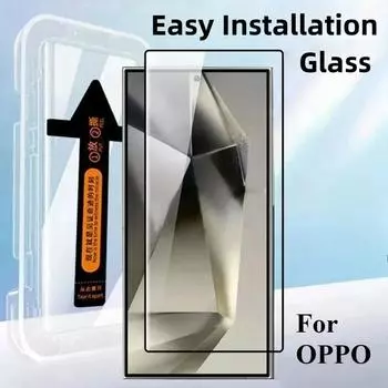 Автоматическая установка твердой закаленной стеклянной пленки для OPPO Find X6 X3 X5 Pro Простая установка защитного стекла для экрана Find X7 Ultra Phone Glass For F21 Pro 5G чистый