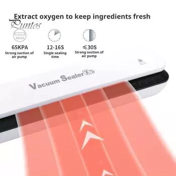 Автоматическая вакуумная упаковочная машина с 10 пакетами, малошумная, Plug-Play, для сухой и влажной уборки, запуск одной кнопкой, герметичный вакуумный упаковщик без помощи рук US Plug