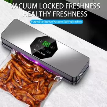 Автоматическая вакуумная упаковочная машина с УФ-стерилизацией, цифровым дисплеем и высокой мощностью всасывания