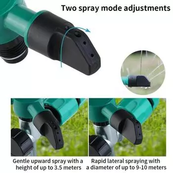 Автоматическая вращающаяся на 360 градусов система полива газона для сада Автоматический полив газона Садовые принадлежности для полива синий