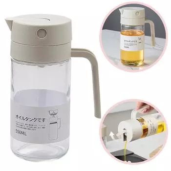 Автоматически открывающаяся и закрывающаяся стеклянная гравитационная герметичная фляжка для масла, соевого соуса, уксуса, приправы для домашнего использования на кухне