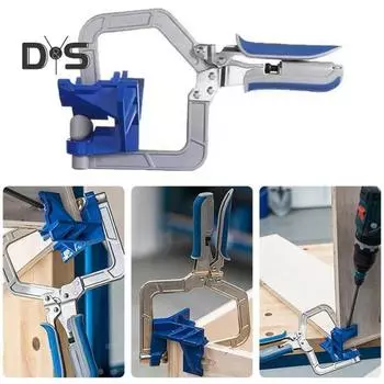 Автоматически регулируемые угловые зажимные соединения 90 градусов Угловые зажимные инструменты Простота использования Эргономичный дизайн Многофункциональные инструменты для деревообработки синий