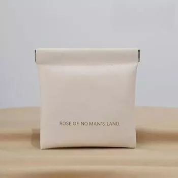 Автоматически закрывающаяся сумка для хранения, чехол для губной помады, сумка-органайзер для кабелей из ПУ кожи, герметичная сумка для монет, ключей, украшений, наушников, мини-портативная