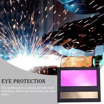 Автоматически затемняющаяся сварочная линза, автоматически затемняющийся большой экран просмотра, регулируемый широкоугольный фильтр, сварочный колпак для сварщика