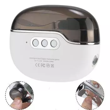 Автоматические электрические кусачки для ногтей USB перезаряжаемые триммер для ногтей шлифовальный станок для стрижки резак полировальные инструменты со светом для детей и взрослых белый