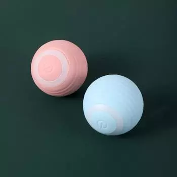 Автоматические аксессуары для кошек Мобильные игрушки для кошек Игрушка для домашних животных Интерактивный мяч Перезаряжаемый катящийся электрический Товары для дома Товары синий
