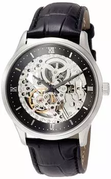 Автоматические часы Alca Futura 101101GNSSBK Black [ARCA Futura] Мужские серебряный