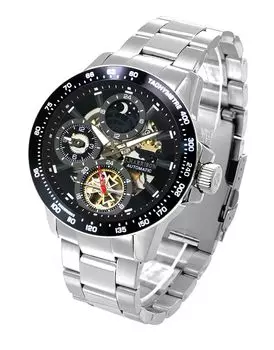 Автоматические часы John Harrison Silver [John Harrison] JH-1972BB Мужские чёрный