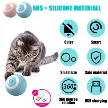 Автоматические катящиеся аксессуары Smarts Dog Toy Sandbox для кошек Товары для сада Аксессуары для кошек Домашние животные Товары для домашних животных Главная XS чёрный