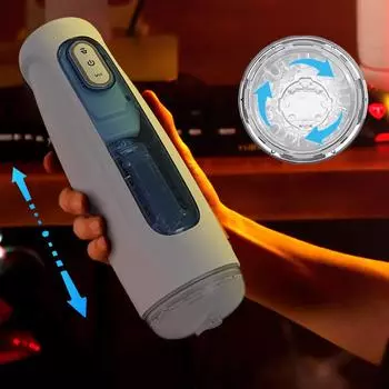 Автоматические мастурбаторы для мужчин, телескопическое вращение, мужская мастурбация, имитация влагалища, минет, 10 режимов, товары для взрослых, секс-игрушки no box